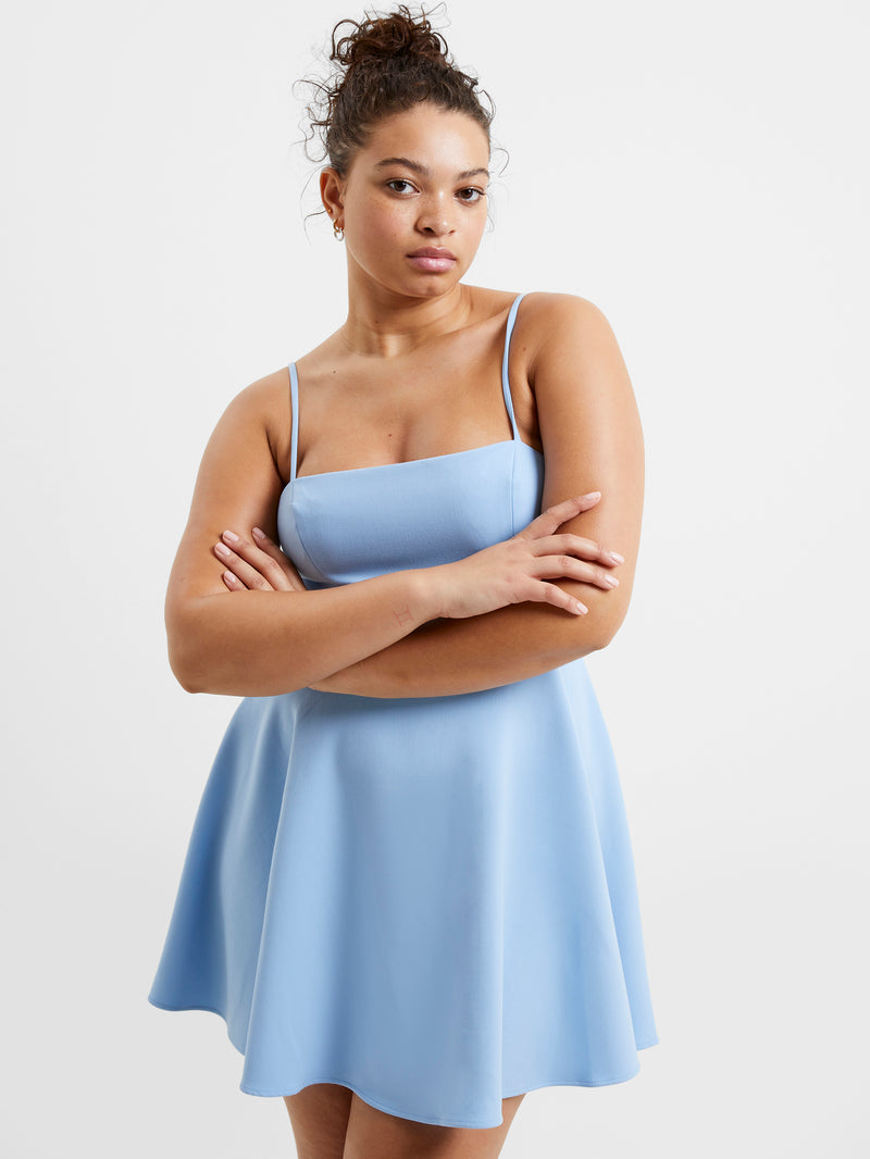 blue skater dress
